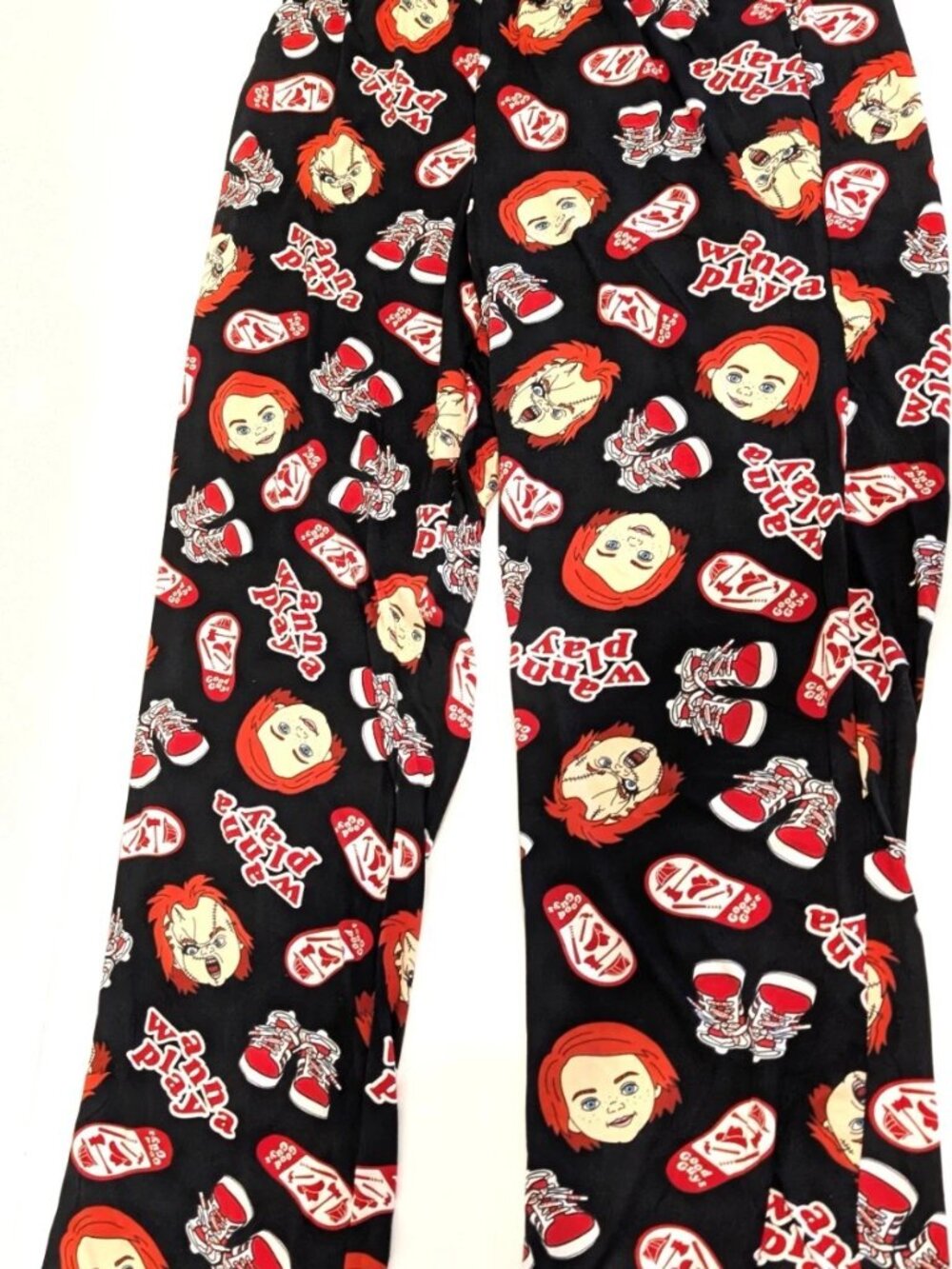 Chucky Childs Play Mens Pajama Pants Wanna Horror Graphic Sleep Pants Size XL
